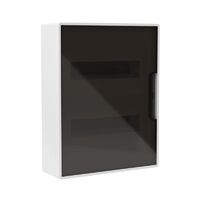 Щиток настенный Фрейм (FRAME) ЩРн-п-24 24мод. с тонированной дверцей с шин. PEN 2шт 8 отверст. + 2шт 6 отверст. бел. DKC F24W1WD - УПС инжиниринг