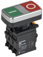 Кнопка "I-O" d22мм 1НО+1НЗ MASTER с подсветкой IEK MI-BT60-11DR-3-11-K51 - УПС инжиниринг