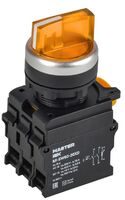 Переключатель 3 полож. 2НО с подсветкой желт. MASTER IEK MI-SW60-20XD-4-14-3-K05 - УПС инжиниринг