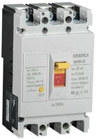 Выключатель автоматический 3п 160А 20кА ВА66-33 GENERICA SAV20-3-0160-G - УПС инжиниринг