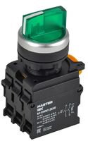 Переключатель 3 полож. 2НЗ с подсветкой зел. MASTER IEK MI-SW60-20XD-4-14-3-K06 - УПС инжиниринг