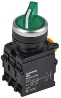 Переключатель 2 полож. 1НО+1НЗ с подсветкой зел. MASTER IEK MI-SW60-11XD-3-14-2-K06 - УПС инжиниринг