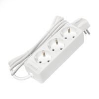 Удлинитель 3х3м с заземл. 10А IP20 2.2кВт ПВС 3х0.75 бел. DOMTOK 2375 - УПС инжиниринг