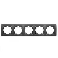 Рамка 5-м Бриллиант горизонт. графит Universal 1028-Gr - УПС инжиниринг