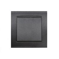 Выключатель 1-кл. СП Бриллиант 10А IP20 в сборе графит Universal 7947366-Gr - УПС инжиниринг