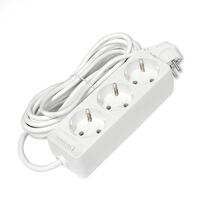 Удлинитель 3х5м с заземл. 10А IP20 2.2кВт ПВС 3х0.75 бел. DOMTOK 2376 - УПС инжиниринг