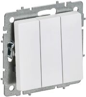 Выключатель 3-кл. СП BRITE ВС10-3-0-БрАБ 10А механизм арктич. бел. IEK BR-V30-0-10-K91 - УПС инжиниринг