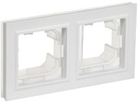 Рамка 2-м BRITE РУ-2-БрАБ-44 IP44 арктич. бел. IEK BR-M22-44-K91 - УПС инжиниринг