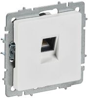 Розетка компьютерная СП BRITE РК11-БрАБ RJ45 кат.6 механизм арктич. бел. IEK BR-K10-2-K91 - УПС инжиниринг