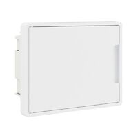 Щиток встраиваемый Фрейм (FRAME) ЩРв-п-8 8мод. с бел. дверцей с 2 шинами PEN на 6 и 8 отверст. бел. DKC F08B1WW - УПС инжиниринг