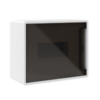 Щиток настенный Фрейм (FRAME) ЩРн-п-8 8 мод. с тонированной дверцей с 2 шинами PEN на 6 и 8 отверст. бел. DKC F08W1WD - УПС инжиниринг