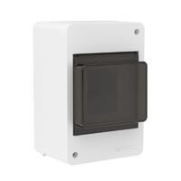 Щиток настенный Фрейм (FRAME) ЩРн-п-4 4мод. с тонированной дверцей бел. DKC F04W0WD - УПС инжиниринг