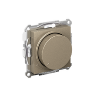 Светорегулятор поворотно-нажимной AtlasDesign 400Вт механизм шампань SE ATN000523 - УПС инжиниринг