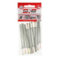 Дюбель-гвоздь 6х80 с потайной манжетой полипропилен (уп.10шт) пакет Tech-Krep 103903 - УПС инжиниринг