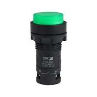 Кнопка с фиксацией с подсветкой OptiSignal Compact D22 С7-PHL-B310 зел. 1НО 24В AC/DC XB7NJ03B1 КЭАЗ 362110 - УПС инжиниринг