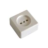 Розетка 1-м ОП 16А IP20 без заземл. бел. БЕЛТИЗ РА 16-016 - УПС инжиниринг