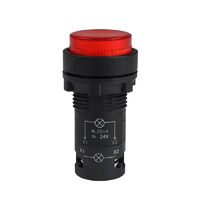 Кнопка с подсветкой OptiSignal Compact D22 С7-PL-B401 красн. 1НЗ 24В AC/DC XB7NW34B2 КЭАЗ 362086 - УПС инжиниринг