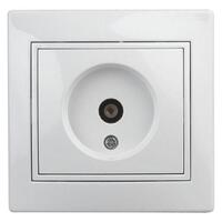 Розетка телевизионная одиночная TV СП Plano 1-301-01 IP20 бел. Intro Б0027617 - УПС инжиниринг