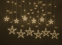 Гирлянда светодиодная "Бахрома" "Звезды" 93 679 NGF-D025-02 2.5х1м 138LED WW IP20 TR Navigator 93679 - УПС инжиниринг