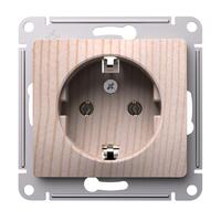 Розетка Glossa 16А с заземл. механизм сосна SE GSL001543 - УПС инжиниринг