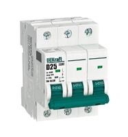 Выключатель автоматический модульный 3п D 25А 6кА ВА-103M без теплозащиты DEKraft 12558DEK - УПС инжиниринг