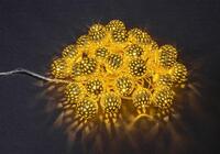 Гирлянда светодиодная "Золотые шарики" 14 041 NGF-D003-30WW-230 метал. Navigator 14041 - УПС инжиниринг