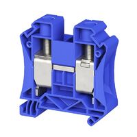 Клемма проходная винтовой зажим; 2 точки подключения; 35кв.мм син. DKC TUR-35R-BU - УПС инжиниринг