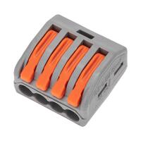 Клемма универсальная СМК 222-414 4-проводная сер. 0.08-2.5/4кв.мм (уп.50шт) Rexant 07-5254-4 - УПС инжиниринг