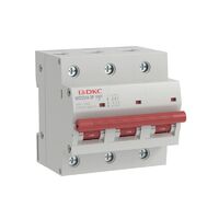 Выключатель автоматический модульный max типа MD125H 10кА 3п D 80А YON MD125H-3PD80 - УПС инжиниринг