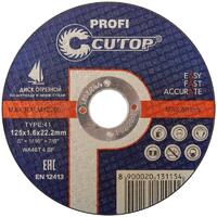 Диск отрезной по металлу и нерж. стали профессиональный ПРОФИ/Profi Т41-125х1.6х22.2мм Cutop 39985т - УПС инжиниринг
