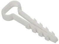 Дюбель-хомут 12х6мм для плоского кабеля нейлон бел. (уп.100шт) GENERICA UDH14-12-05-100-K01-G - УПС инжиниринг