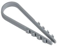 Дюбель-хомут 11х18мм для круглого кабеля нейлон сер. (уп.100шт) GENERICA UDH13-11-18-100-K03-G - УПС инжиниринг