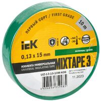 Изолента ПВХ 0.13х15мм (рул.10м) зел. IEK UIZ-13-10-10M-K06 - УПС инжиниринг