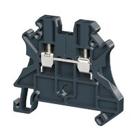 Клемма проходная винтовой зажим 2 точки подключения 4кв.мм черн. DKC TUR-4R-BK - УПС инжиниринг