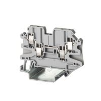 Клемма проходная винтовой зажим 4 точки подключения 2.5кв.мм сер. DKC TUR-2.5-QUATTRO - УПС инжиниринг