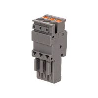 Штекер зажим push-in 3 точки подкл. 2.5кв.мм сер. DKC VPR-P-2.5-3 - УПС инжиниринг