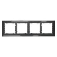 Рамка 4-м S70 стеклян. графит Voltum VLS110407 - УПС инжиниринг