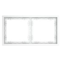 Рамка 2-м S70 пластик. бел. матов. Voltum VLS100202 - УПС инжиниринг