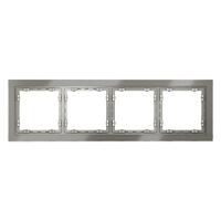 Рамка 4-м S70 стеклян. шелк Voltum VLS110404 - УПС инжиниринг