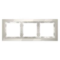 Рамка 3-м S70 стеклян. кашемир Voltum VLS110303 - УПС инжиниринг