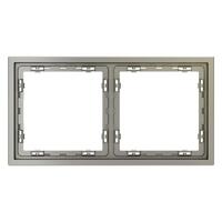 Рамка 2-м S70 пластик. шелк Voltum VLS100204 - УПС инжиниринг