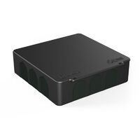 Коробка распределительная 100х100х30 (HF) двухкомп. Безгалоген. для прям. монтажа черн. (уп.48шт) Промрукав 60-0302-9005 - УПС инжиниринг