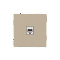 Розетка компьютерная 1-м KANT RJ45 кат.5E без шторки ванильн. марципан DKC 7015663 - УПС инжиниринг