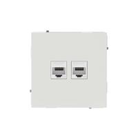Розетка компьютерная 2-м KANT RJ45 кат.5E без шторки бел. песок DKC 7010664 - УПС инжиниринг