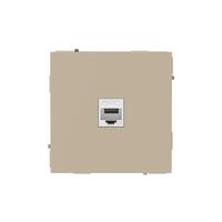 Розетка компьютерная 1-м KANT RJ45 кат.6A без шторки ванильн. марципан DKC 7015673 - УПС инжиниринг