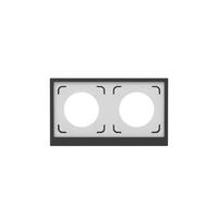 Рамка 2-м KANT IP44 черн. уголь DKC7012944 - УПС инжиниринг