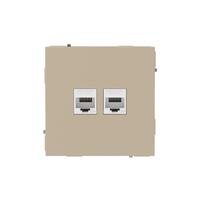 Розетка компьютерная 2-м KANT RJ45 кат.5E без шторки ванильн. марципан DKC 7015664 - УПС инжиниринг