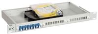 Кросс укомплектованный 1U LC (duplex) 24 порта (OS2) ITK FOBX24-1U-24LCUD09 - УПС инжиниринг