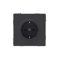 Розетка силовая KANT 2P+E защ. шторки черн. уголь DKC 7012003 - УПС инжиниринг