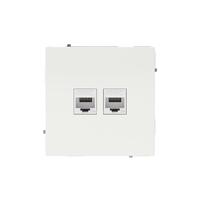 Розетка компьютерная 2-м KANT RJ45 кат.5E без шторки бел. магнолия DKC 7000664 - УПС инжиниринг